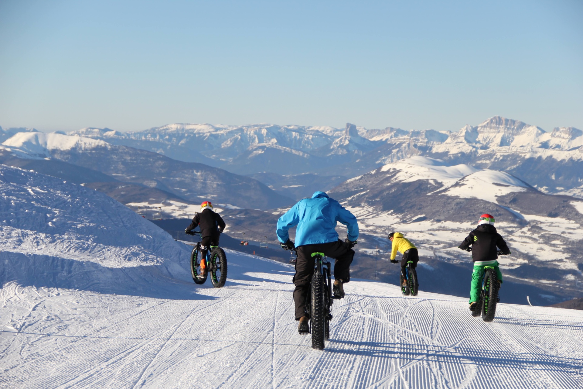 Fatbikes op sneeuw